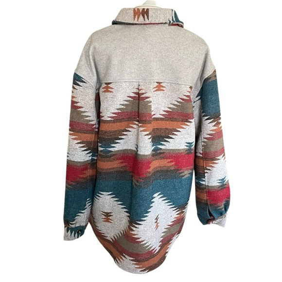Lago Aztec Gray, Red & Blue Jacket Size L - Picture 3 of 8
